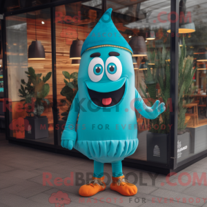 Turquoise Shakshuka mascot...