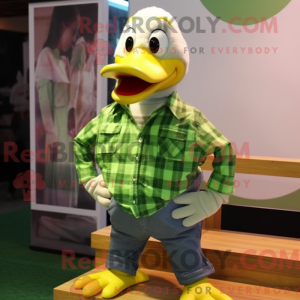 Lime Green Goose maskot...