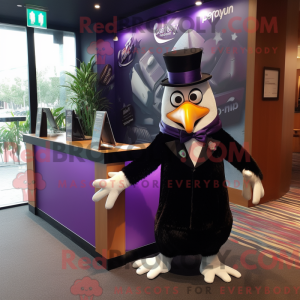 Purple Kiwi mascot costume...