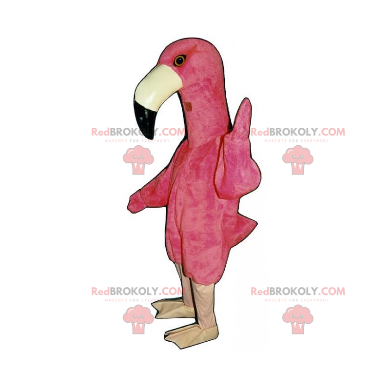 Flamingo maskot - Redbrokoly.com