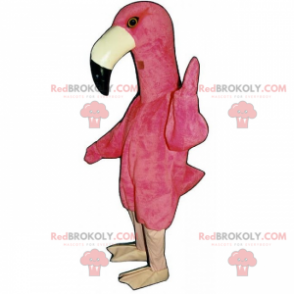 Mascotte de flamand rose - Redbrokoly.com