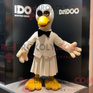 Beige Dodo Bird mascot...