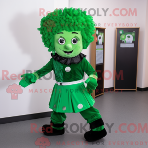 Green Irish Dancer mascot...
