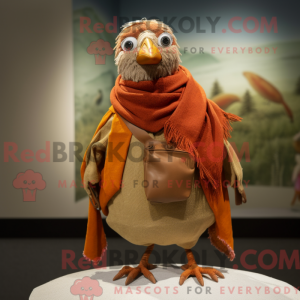 Rust Dove mascot costume...