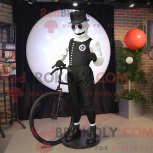 Black Unicyclist mascot...