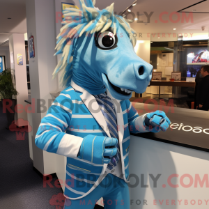 Sky Blue Quagga maskot...