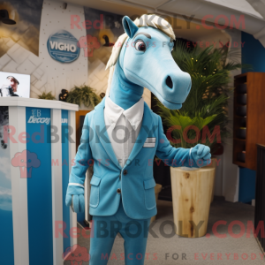 Sky Blue Quagga mascot...