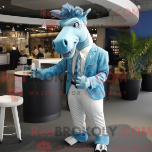 Sky Blue Quagga mascot...