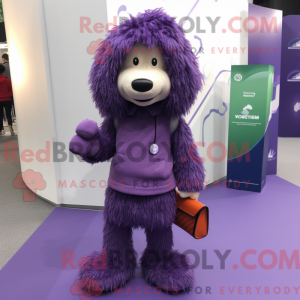 Purple Shepard S Pie maskot...
