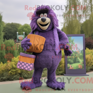 Purple Shepard S Pie mascot...