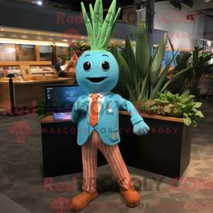 Turquoise Carrot mascot...