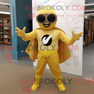 Guld superhelte maskot...