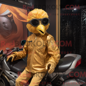 Guld Archeopteryx maskot...