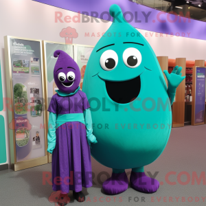 Turquoise Eggplant mascot...