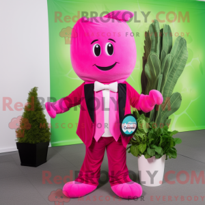 Magenta Celery mascot...