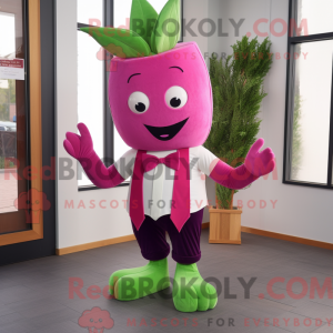 Magenta Celery mascot...