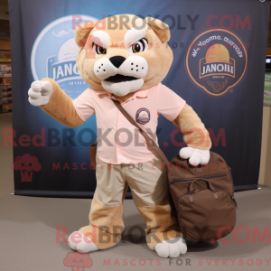 Peach Smilodon Maskottchen...