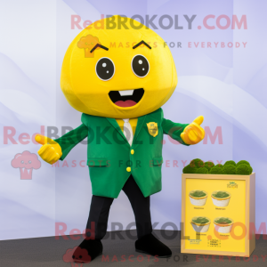 Yellow Spinach mascot...