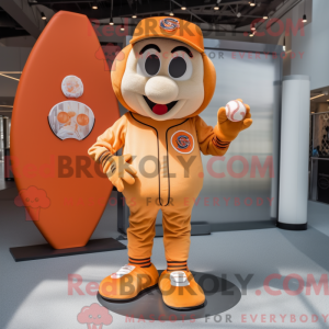 Orange Baseball Ball mascot...