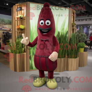 Maroon Asparges maskot...