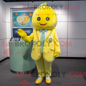 Sitronmaskotdraktfigur...