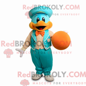 Turquoise Apricot mascot...