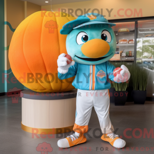 Turquoise Apricot mascot...