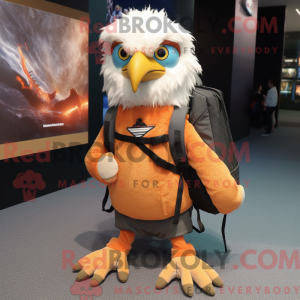 Peach Haast S Eagle mascot...