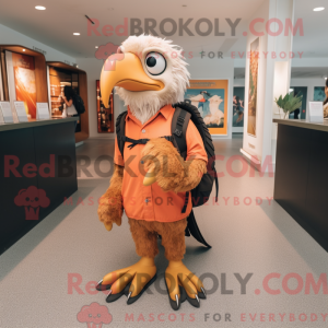 Peach Haast S Eagle mascot...