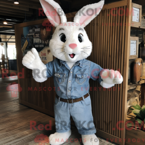 White Wild Rabbit mascot...