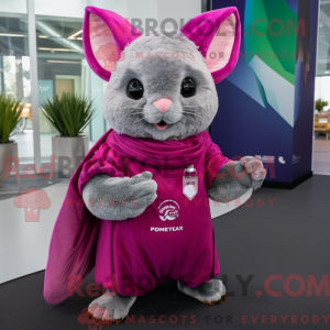 Magenta Chinchilla maskot...