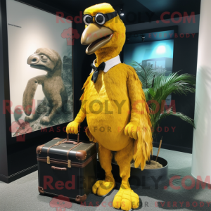 Gold Dodo Bird mascot...