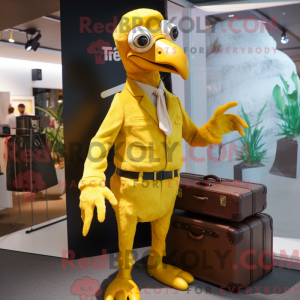 Gold Dodo Bird mascot...