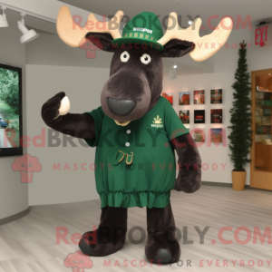 Forest Green Moose mascot...