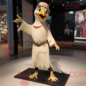 Beige Woodpecker mascot...