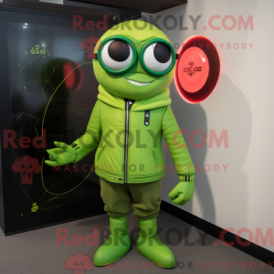 Lime Green Cyclops maskot...
