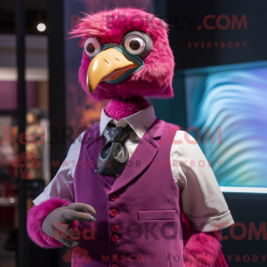 Magenta Dodo Bird mascot...