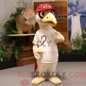 Beige Woodpecker mascot...