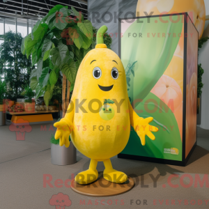 Lemon Yellow Mango mascot...