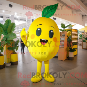 Lemon Yellow Mango mascot...