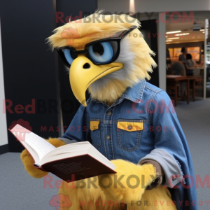 Yellow Haast S Eagle mascot...