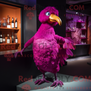 Magenta Dodo Bird maskot...