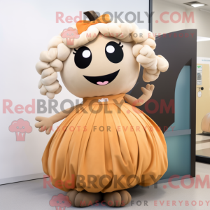 Tan Pumpkin-mascottekostuum...