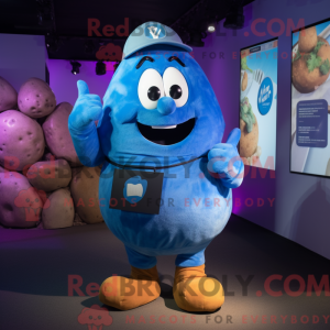 Blue Potato mascot costume...