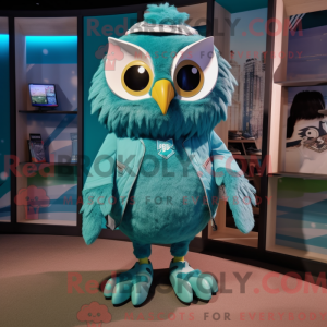 Teal Owl máscara de máscara...