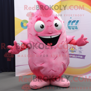 Pink Ceviche mascot costume...