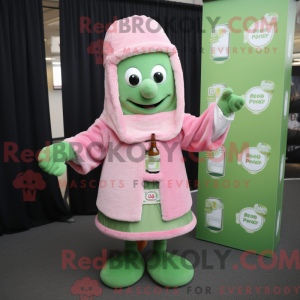 Pink Green Beer mascot...