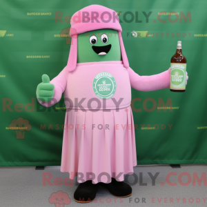 Pink Green Beer maskot...