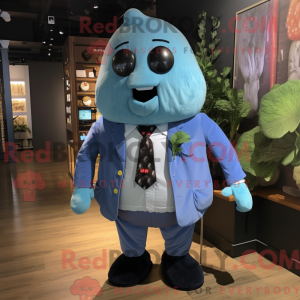 Blue Potato mascot costume...