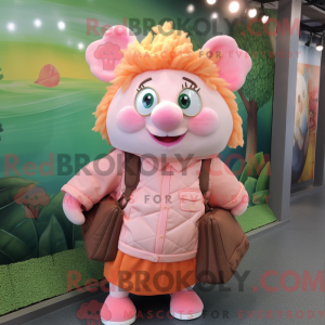 Peach Sow mascot costume...